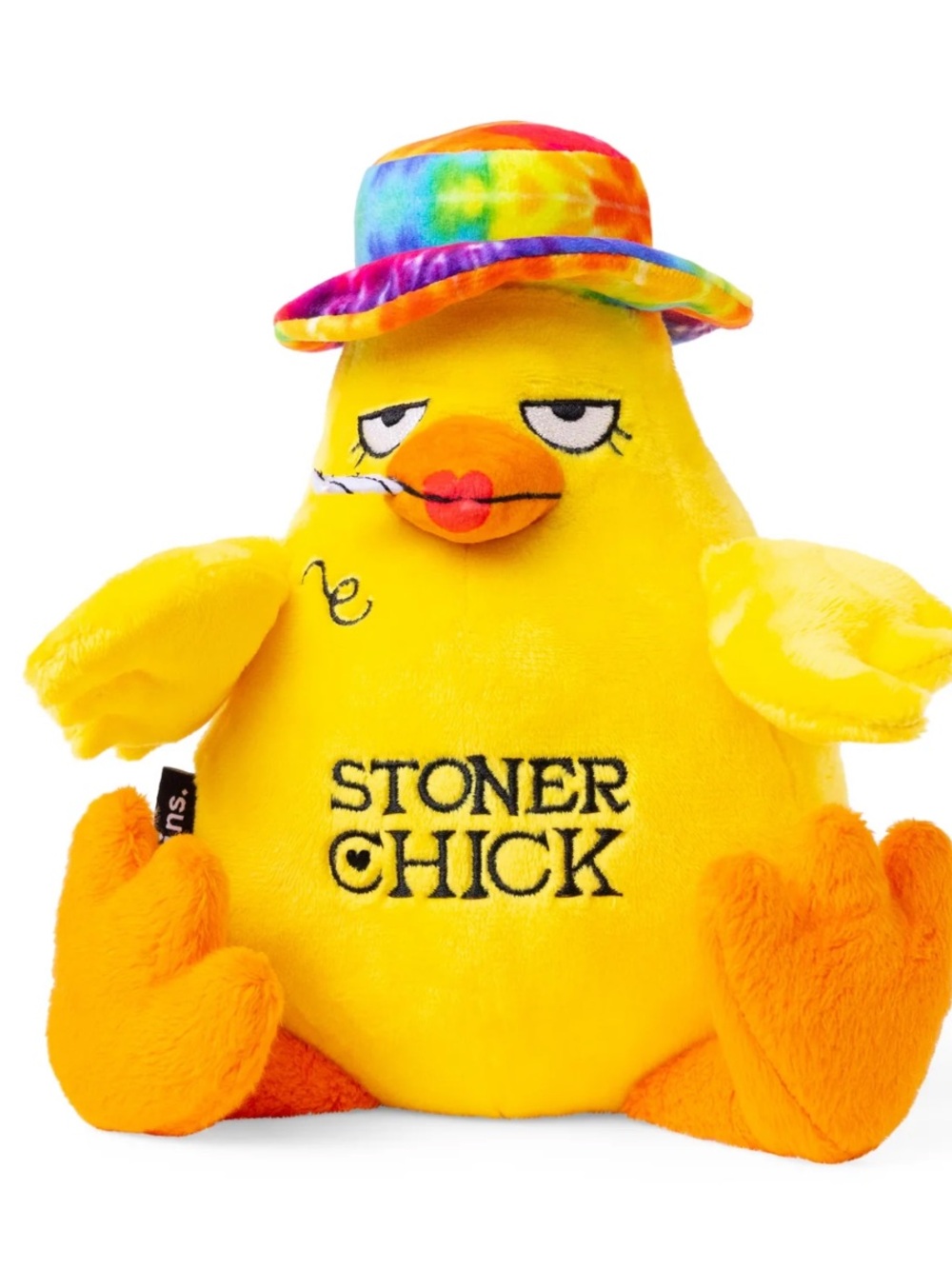 Tie-Dye Hat Yellow 'Stoner Chick' Plush Chick